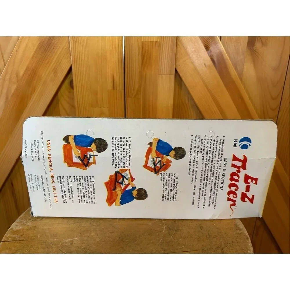 VINTAGE 1974 E-Z TRACER KIT K-TEL USA MADE ORIGINAL BOX #MI-868 (8530)